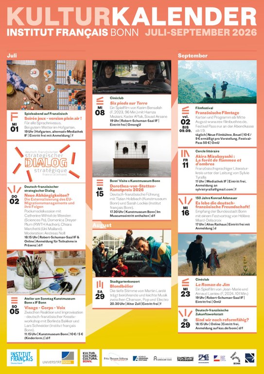 Kulturkalender Juli-September 2026
