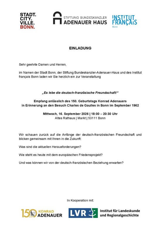 "Es lebe die deutsch-französische Freundschaft!"